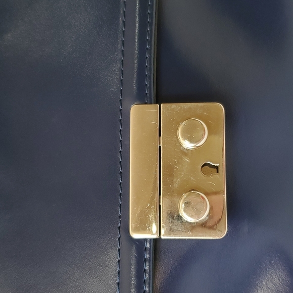 Vera Pelle Blue Crossbody Bag - Picture 2 of 11